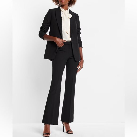 EXPRESS Women's EUC Editor Boyfriend 1-Button Blazer Black | Size XL - Picture 2 of 8